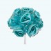 3" Diameter Satin Silk Flower 12X12 | Aqua 3" Diameter Satin Silk Flower 12X12 | Aqua